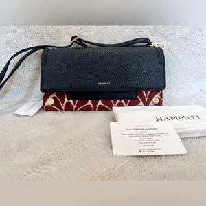 Hammitt AJ Texas Tapestry Leather Crossbody Clutch Bag